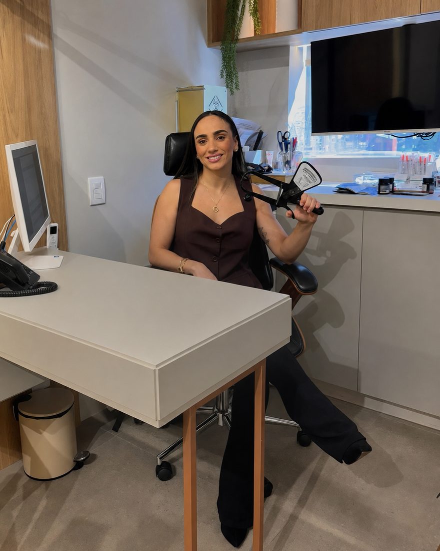 Cássia Provin em consultório